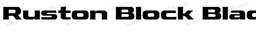 Ruston Block Black字体转换